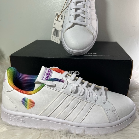 adidas | Shoes | Adidas Grand Court Sneakers H054whitemulti Size 95 | Poshmark